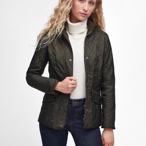 Barbour Cavalry Polarquilted Jacket, Dark Olive, Sz 2